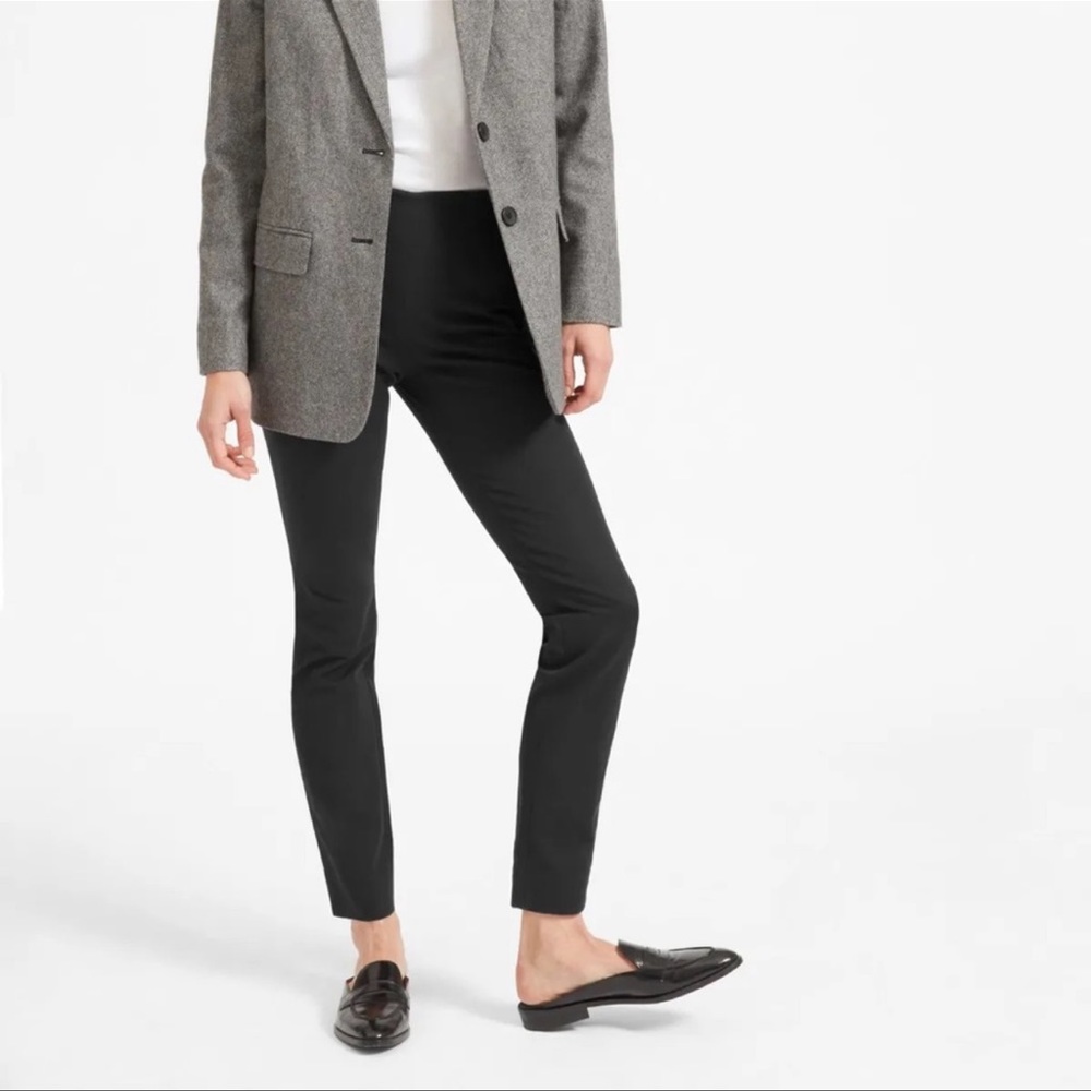 Everlane The Side Zip Work Pant Stretch Cotton Size 2